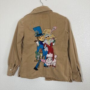 Vintage Henry's Wichita Jacket Womens Small Poodle Embroidered Hong Kong 70s